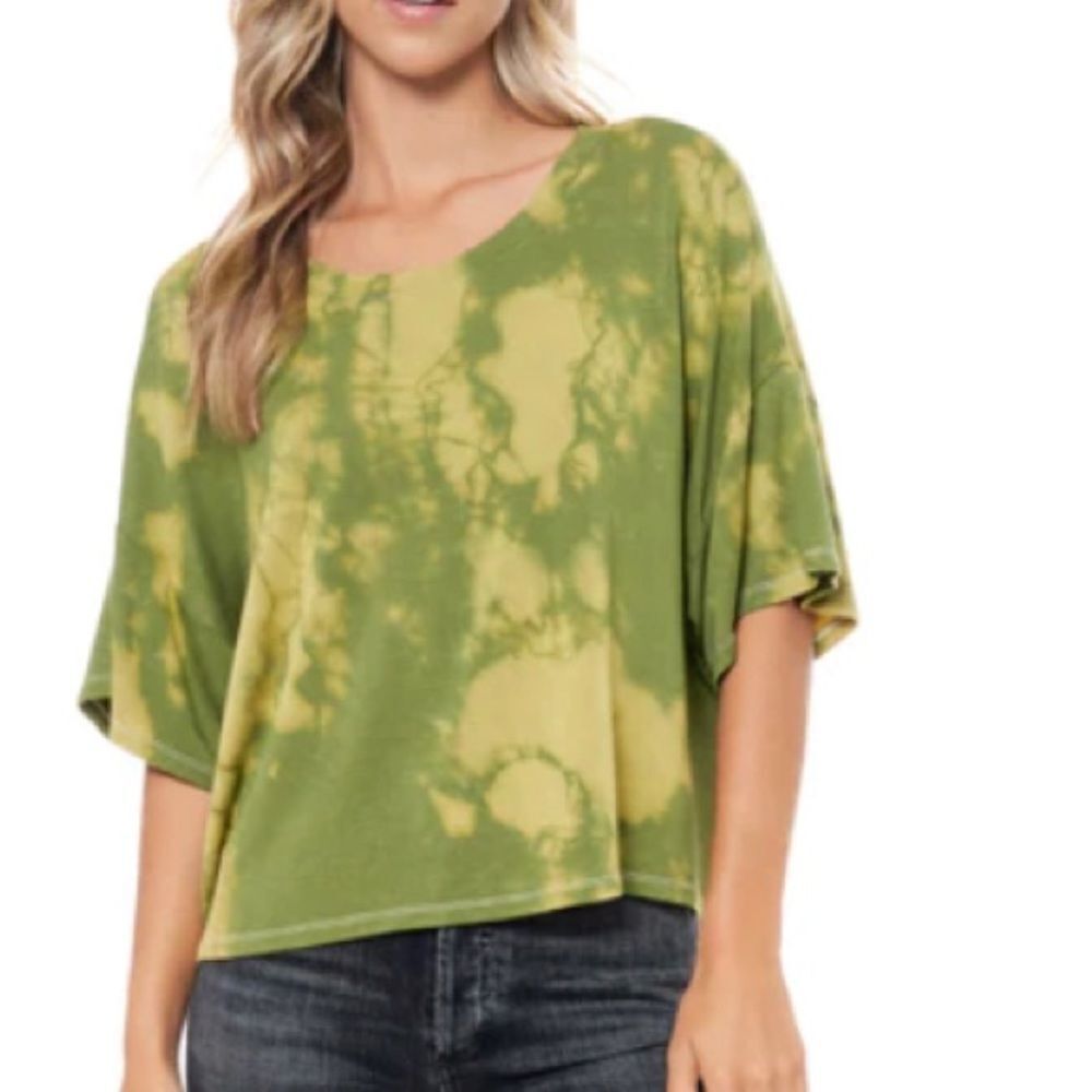 Maronie Green Tie Dye Short Sleeve TShirt Sz S
